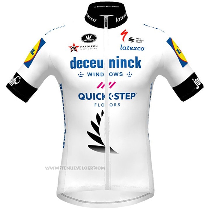 2021 Maillot Cyclisme Deceuninck Quick Step Champion Nouvelle Zelande Manches Courtes et Cuissard